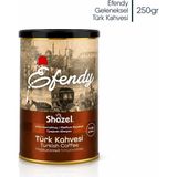 Shazel Efendy Türk Kahvesi | Silindir Teneke Kutu 250GR | Geleneksel Orta Kavrulmuş - 250 gr