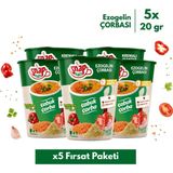 Shazel Hazır Çorba | Bardakta Ezogelin Çorbası | 20 gr | 5'li Fırsat Paketi - 5 Adet