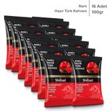 Shazel Hazır Türk Kahvesi | Narlı | 100 Gr | 16 Paket