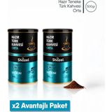 Shazel Hazır Türk Kahvesi | Orta | Teneke | 500 gr | 2 Teneke - 2 Adet