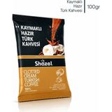 Shazel Kaymaklı Hazır Türk Kahvesi 100 G x 10 Adet (Aromalı) - 1 kg