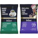 Shazel Naneli ve Çikolatalı Hazır Türk Kahvesi 100 gr x 2 Adet - 300 gr