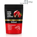 Shazel Narlı Hazır Türk Kahvesi 200 gr | Doğal Nar Aromalı | Özel Seri