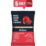 Shazel Narlı Hazır Türk Kahvesi 6 x 100 gr - 600 gr