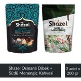 Shazel Osmanlı Dibek Kahvesi 200 gr + Sütlü Menengiç Kahvesi 200 gr - 2 Adet