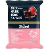 Shazel Özel Seri Çilekli Hazır Türk Kahvesi 100 gr x 10 Adet - 1 kg