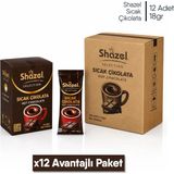 Shazel Sıcak Çikolata | 18 gr | 12 Adet x 1 Kutu | 12 Adet