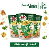 Shazel Snapeats Bardakta Kremalı Tavuklu Noodle Çorbası 55G >x3 - 3 Adet