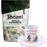 Shazel Sütlü Menengiç Kahvesi 200 Gr. + Canım Komşumla Kahve Keyfi Türk Kahvesi Fincanı