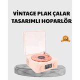 SHC4200 3-Ü-1 Gece Işığı Hoparlör Dijital Saat Plak Çalar Tasarımlı - 01-Siyah
