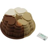 SHC4200 5 Dilim Tasarımlı Kek Kalıbı - Silikon - 9 cm Derinlik - Ahşap