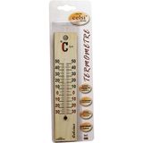 SHC4200 Ahşap 4 x 18.8cm Derece Oda Termometresi Iç / Dış Kurşun Civa Içermez