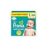 SHC4200 Aktif Bebek, Bebek Bezi 1 Numara, 200 Adet Aylık Fırsat Paketi - Seçenek