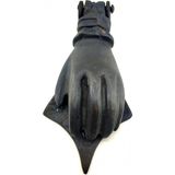 SHC4200 Antika Tarz Dekoratif Pirinç El Kapı Tokmağı, Taktak - 167X75 Mm, Oksit - 167 x 75 mm
