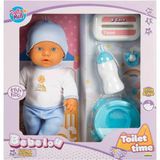 SHC4200 Bfs 1030141 Sesli Bebelou Tuvalet Zamanı Bebek Seti 32 cm -Sunman - 02-Sarı