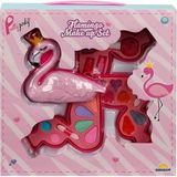 SHC4200 Bfs 2599 Flamingo Şekilli 3 Katlı Makyaj Güzellik Seti - 01P-Pembe