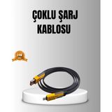 SHC4200 Bfs 65W 4’ü 1 Arada Örgülü Hızlı Şarj Kablosu Usb-C Usb-A Çoklu Şarj Dayanıklı - Seçenek