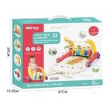 SHC4200 Bfs BIB6016- Vardem Piyanolu Bebek Yürüteci ve Tavşan Desenli Kırmızı Oyun Halısı 2 In 1 - 02-Sarı