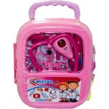 SHC4200 Bfs ZEY2028 Valizli Doktor Seti - Zey Toys(Ürün Oyuncaktır) - 01P-Pembe