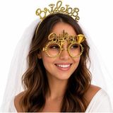 SHC4200 Bride To Gold Taç Parti Gözlüğü Seti