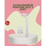 SHC4200 Cam Pencere Açılma Kilidi Kolay Montaj 3’lü - Seçenek