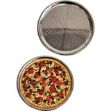 SHC4200 Delikli Çelik Pizza Laacun Tepsisi Orta Boy -32 cm