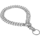 SHC4200 Eğitim Serisi Çift Sıra Boğma Zincirli Köpek Boyun Tasması - 2,5X35-45CM Chrome