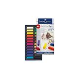 SHC4200 Faber-Castell Creative Studio Mini Toz Pastel Boya, 24 Renk, Yarım Boy, Yüksek Pigment, Parlak Renk