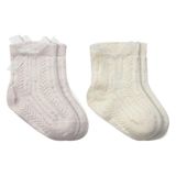 SHC4200 Fiyonklu Penye Soket Çorap 2li 10149 Taş