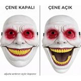 SHC4200 Hareketli Çene Mekanizmalı Korku Maskesi Kırmızı