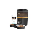 SHC4200 Haustier QQ005-DUAL Kameralı Akıllı Kedi Köpek Otomatik Mama Kabı, App Uzaktan Kontrol, Sesle Çağır
