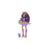 SHC4200 High Mor Motosiklet Ceketi ve Tüylü Etek Giyen High Clawdeen Wolf Bebek, Kurt Cresc - Seçenek