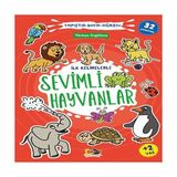 SHC4200 Ilk Kelimelerle Sevimli Hayvanlar Yapıştır-Boya-Öğren - +4 - 02-Sarı