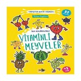 SHC4200 Ilk Kelimelerle Vitaminli Meyveler Yapıştır-Boya-Öğren - +4 - 02-Sarı