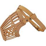 SHC4200 Karamel Plastik Köpek Ağızlığı 10,5 Cm-27 cm Bej Medium