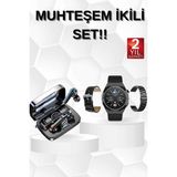 SHC4200 Kulak Içi Kablosuz Bluetooth Kulaklık ve Nfc ve Gps Özellikli Akıllı Saat Alarm ve Titreşim