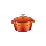 SHC4200 Lava Metal Döküm Mini Tencere, Trendy, 10 Cm, 0.35 L Hacim, Turuncu
