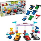 SHC4200 Mey Ithalat® 10445 Duplo F1 Takımı Yarış Arabaları ve Sürücüleri 70 Parça +2AŞ - 02-Sarı