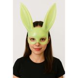 SHC4200 Mey Ithalat® Karanlıkta Parlayan Fosforlu Tavşan Maskesi – Glow Bunny Masquerade Maske (32X22 Cm) - Seçenek