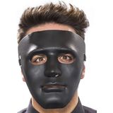 SHC4200 Mey Ithalat® Siyah Renk Hip Hop Anonim Jabbawockeez Dans Maskesi 18X19 cm - 18 x 19 cm