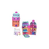 SHC4200 Polly Pocket Mikro Bebekler ve Ayıcık Temalı Büyük Dondurma Evi Oyun Seti ve Mobilya, Yiyecek ve Ev - Seçenek