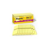 SHC4200 Post-It Süper Yapışkan Notlar, 2x Yapıştırma Gücü, 3x3 Inç, Kanarya Sarı, 24-Pedler/dolap Paketi (6 - Ölçü - Tipi