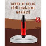SHC4200 Raks Leo Burun Kulak Tüy Alma Makinesi 45 Dk Şarj Süreli Kırmızı - Seçenek