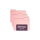 SHC4200 Smead Renkli Dosya Klasörü, 1/3 Kesim, Mektup Boyutu, Pembe, Kutu Başına 100 Adet (12643) - Seçenek