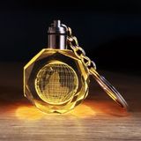 SHC4200 Tasarımlı Renk Değiştiren Kristal Anahtarlık - Pilli Işıklı - Şık Tasarım - 0 - 19 lt - 000-Siyah