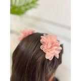 Shclothing Accessory Çiçekli Klips Toka - Açık Pudra