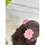 Shclothing Accessory Çiçekli Klips Toka - Gülkurusu