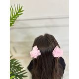 Shclothing Accessory Çiçekli Klips Toka - Pembe