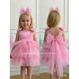 Shclothing Accessory Kız Çocuk Düğün Doğum Günü Parti Elbisesi - 2 Yaş - Pembe