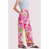 SHE BEST BELİ LASTİKLİ RAHAT KESİM BOL PAÇA VİSKON KUMAŞ KADIN PANTOLON